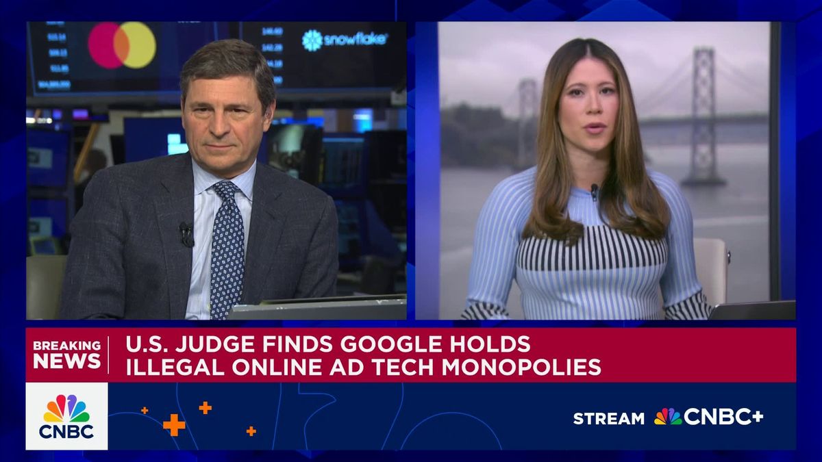 Google hit with second antitrust blow, adding to concerns about future of ads business 2 U.S. judge finds Google holds illegal online ad tech monopolies