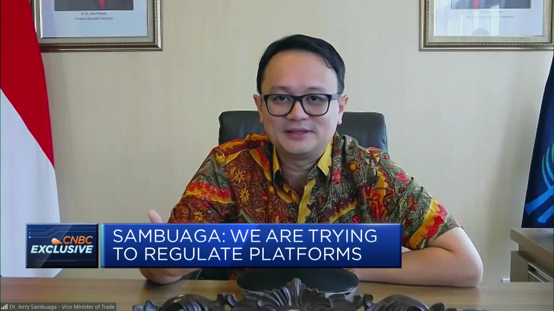 Alibaba's Lazada is courting sellers affected by Indonesia's e-commerce ban on social media 1 We're not banning social media sites, just trying to regulate them: Indonesia vice minister of trade
