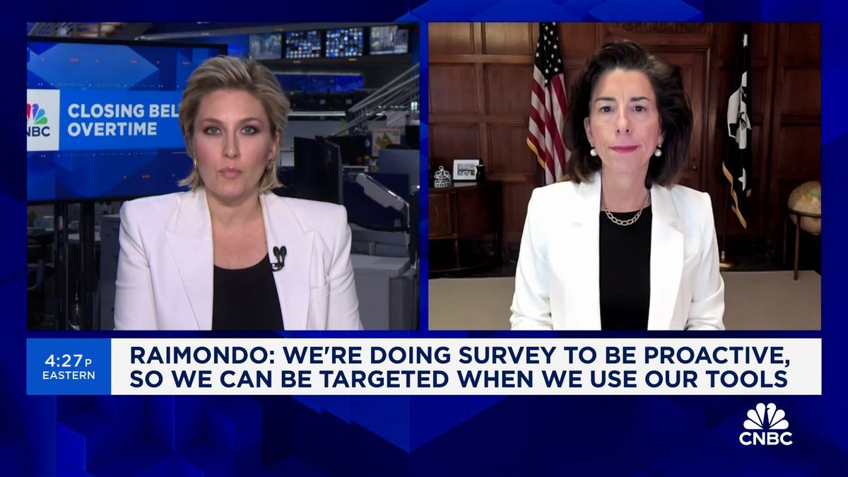 Synopsys to acquire graphics software maker Ansys in $35 billion tech deal 1 Sec. Gina Raimondo: We can't have China's subsidization distort entire chips market