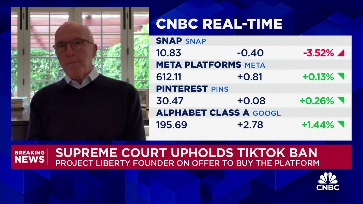 TikTok returns to Apple, Google app stores 1 We are the only TikTok bidder that meets the SCOTUS' criteria, says Project Liberty's Frank McCourt