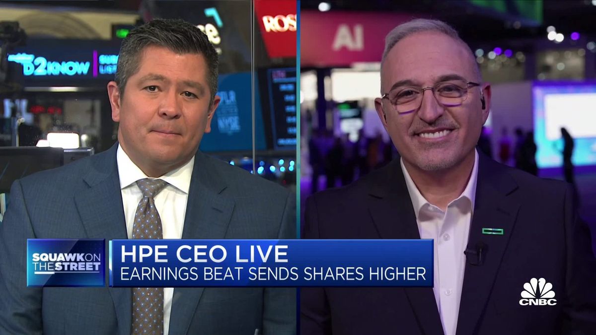Juniper Networks jumps after WSJ reports on potential sale to HPE 1 HPE CEO: AI interest is much higher than I ever anticipated, and we see an enormous pipeline