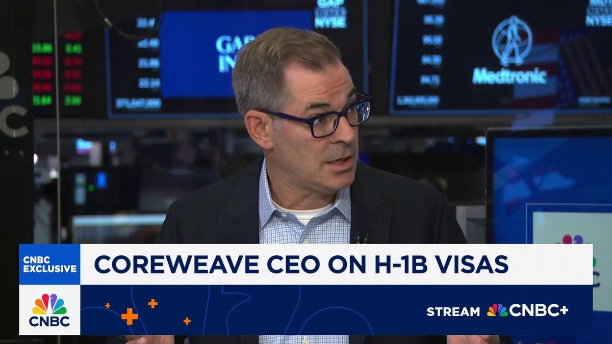 Here's everything Trump said he's changing about H-1B visas 1 CoreWeave CEO on H-1B visas: Additional fee is 'sand in the gears' for access to talent
