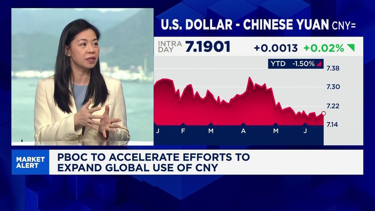China doubles down on promoting yuan as confidence in U.S. dollar takes a beating 1 Very bullish on the yuan playing a bigger role internationally in the medium term: StanChart