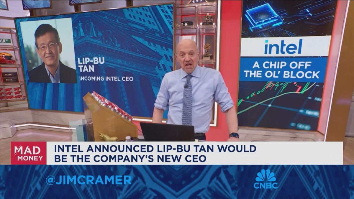 Intel's new CEO receives $66 million in options and stock grants on top of $1 million salary 1 Jim Cramer talks impact of Intel's new CEO announcement