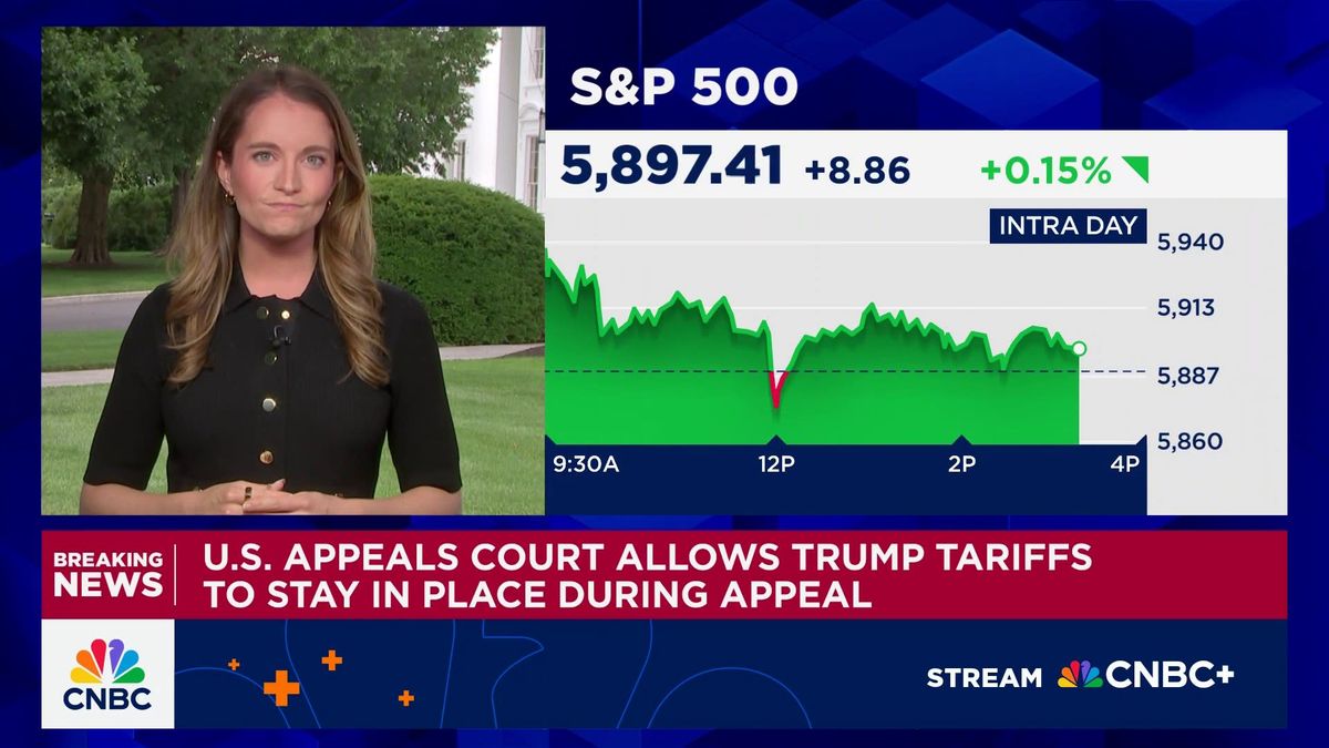 Trump tariffs would still 'pinch' consumers even if trade court block holds, economist says 1 Trump tariffs reinstated by appeals court for now