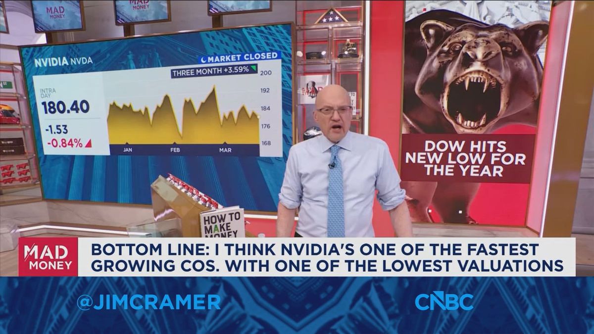 OpenClaw's ChatGPT moment sparks concern that AI models are becoming commodities 3 Nvidia's one of the fastest growing companies with one of the lowest valuations, says Jim Cramer