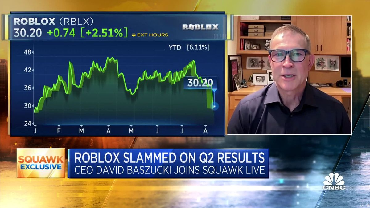 Roblox is letting game creators sell 3D virtual goods as it looks for ways to boost revenue 1 Roblox CEO Dave Baszucki on Q2 results: We're showing continuing, accelerating growth