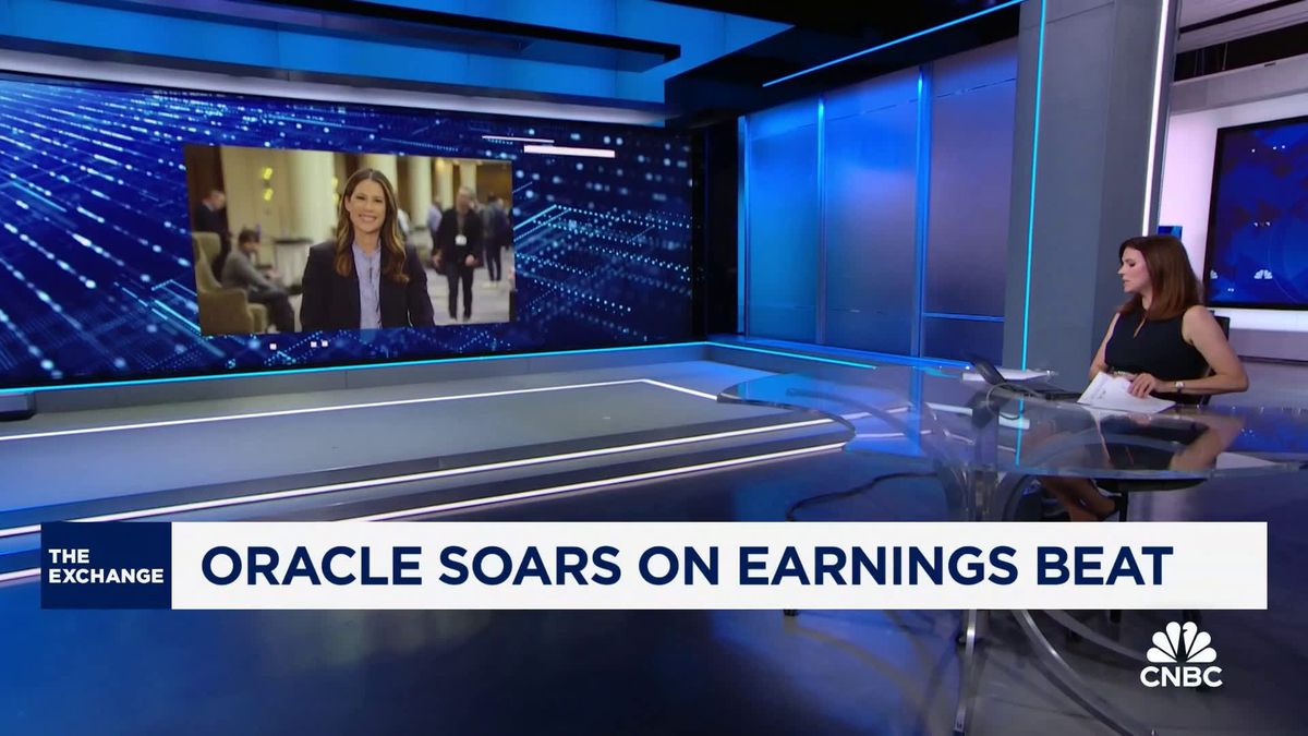 China's AI models lag their U.S. counterparts by 6 to 9 months, says former head of Google China 1 Oracle stock jumps on AI boom