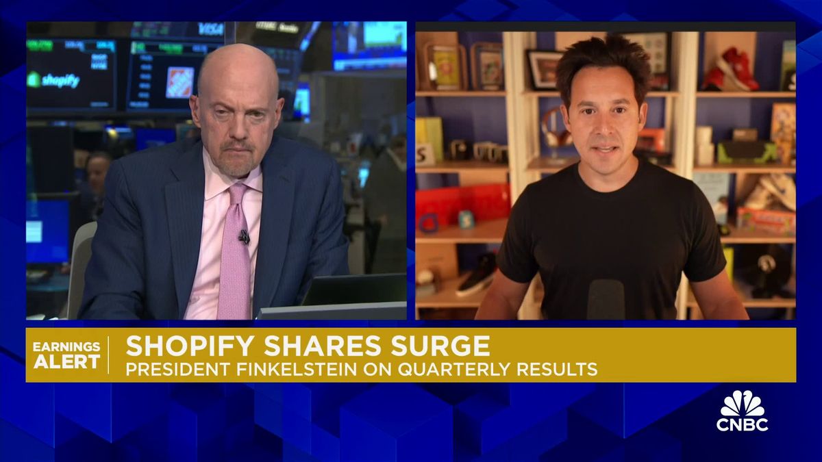 Shopify stock skyrockets 21% on revenue beat, rosy holiday forecast 1 Shopify President Harley Finkelstein on Q3 results: We're able to deliver both on growth and margins