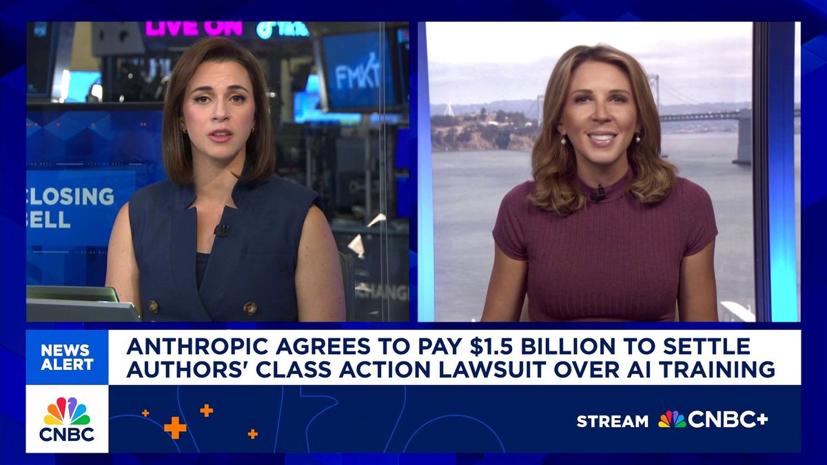 Anthropic agrees to pay $1.5 billion to settle authors' copyright lawsuit 1 Anthropic agrees to pay $1.5 billion to settle author's class action lawsuit over AI training
