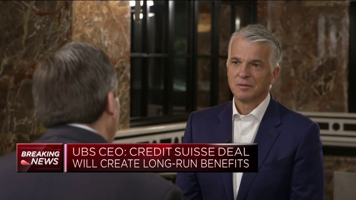 UBS ends Credit Suisse's government and central bank protections 1 UBS CEO: Credit Suisse transaction is not risky