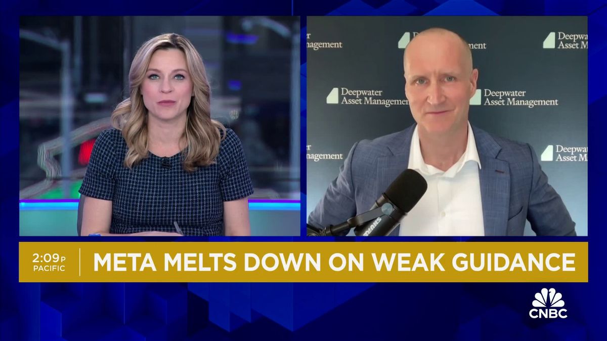 Meta loses $200 billion in value as Zuckerberg focuses earnings call on all the ways company bleeds cash 1 AI not yet the 'lift' for Meta that the Street was expecting, says Deepwater's Gene Munster