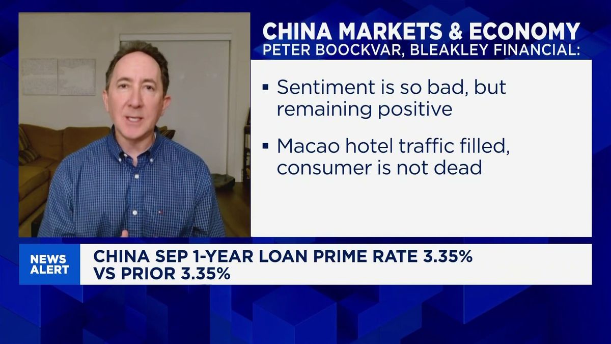 China stimulus calls are growing louder — inside and outside the country 1 Cutting interest rates in China is irrelevant for its economy right now: Peter Boockvar