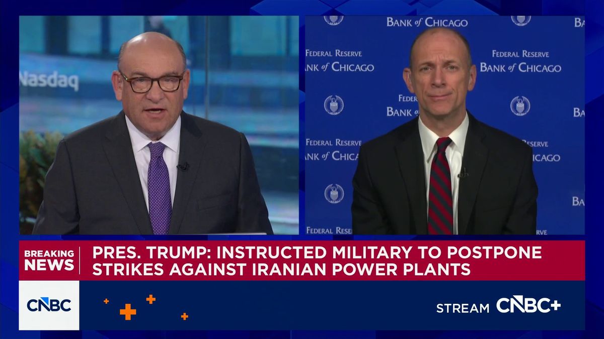 Fed's Goolsbee says he's worried about inflation in 'fraught but intense' climate 1 Watch CNBC's full interview with Chicago Fed President Austan Goolsbee