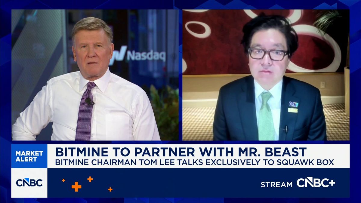 YouTube star MrBeast buys youth-focused financial services app Step 1 Bitmine's Tom Lee on $200M Beast Industries investment: An evolution of digital platforms and money