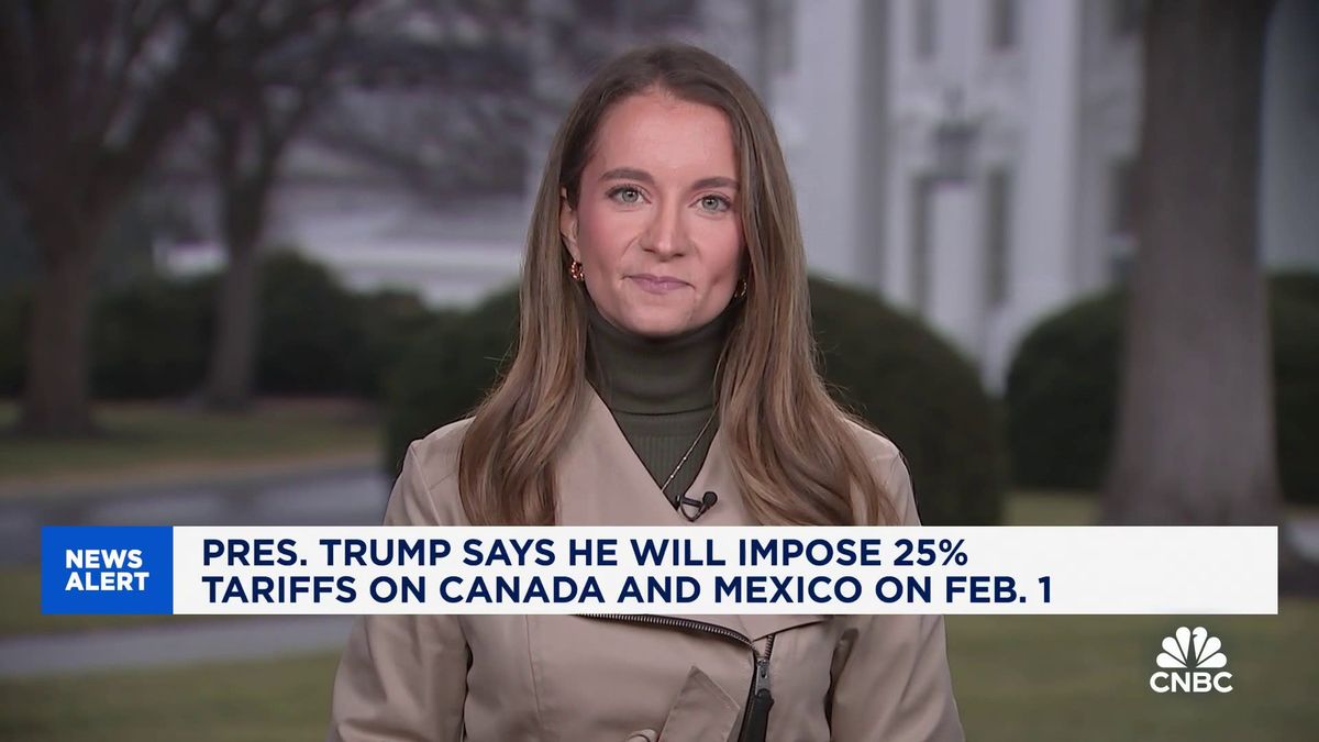 Here's how tariffs on Canada, China and Mexico may impact U.S. consumers 1 President Trump to impose 25% tariffs on Canada and Mexico on Feb. 1