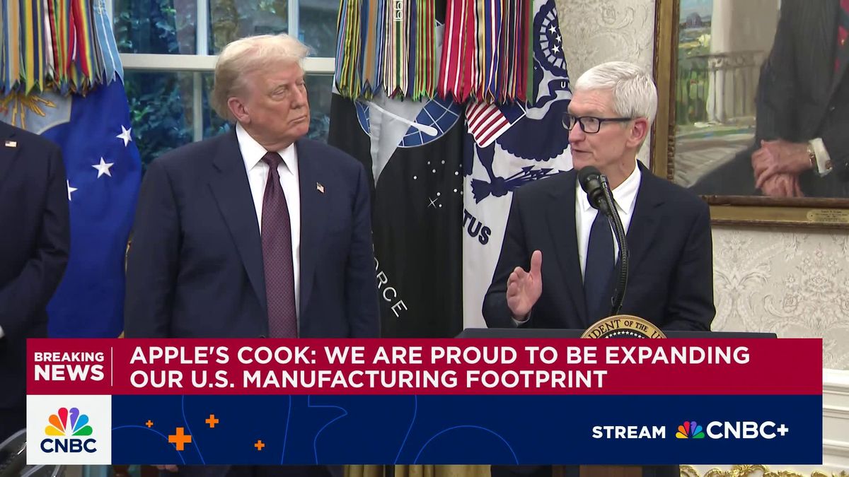 How Tim Cook convinced Trump to drop made-in-USA iPhone — for now 1 Apple CEO Tim Cook: We will continue to work with suppliers to move more chip production to U.S.