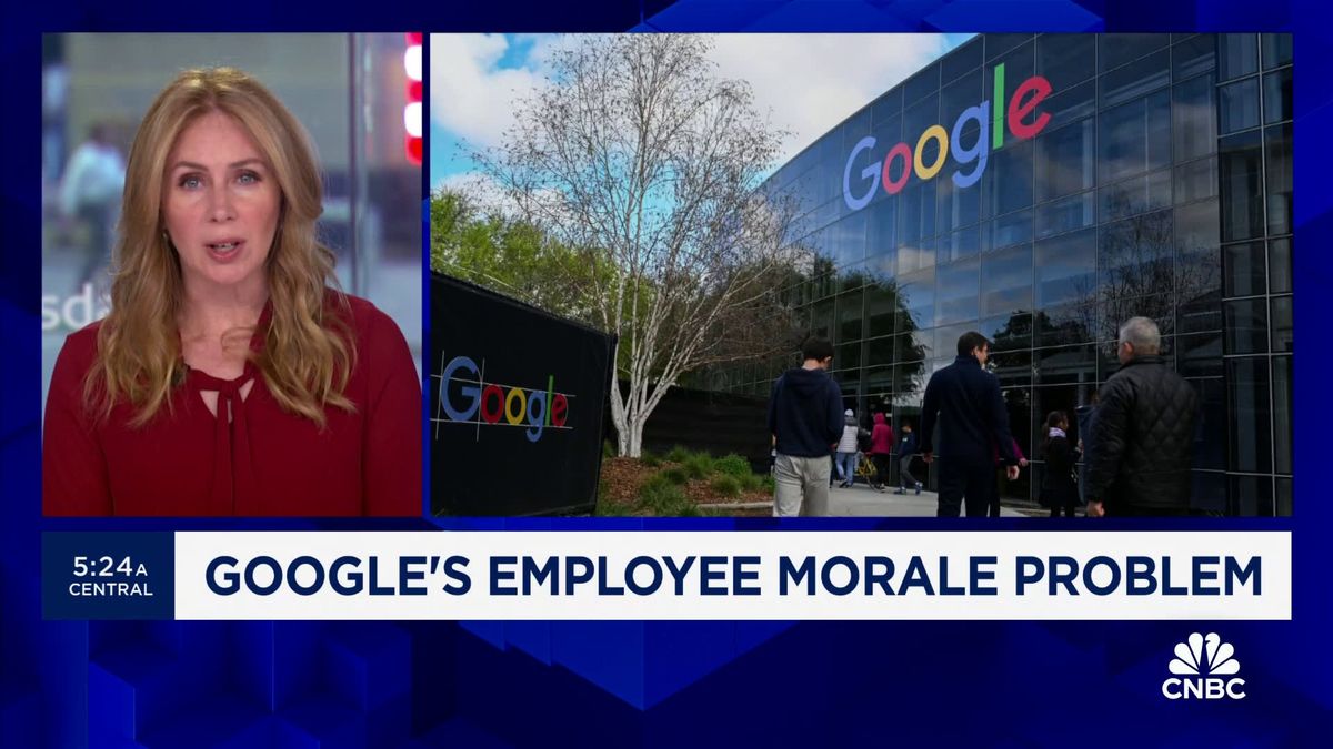 Google employees question execs over 'decline in morale' after blowout earnings 1 Google employees question executives over ‘decline in morale’ after blowout earnings