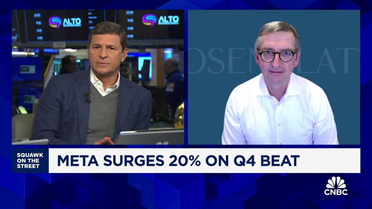 Meta shares surge 20% after company announces first-ever dividend 1 Here's why Rosenblatt raised its price target on Meta