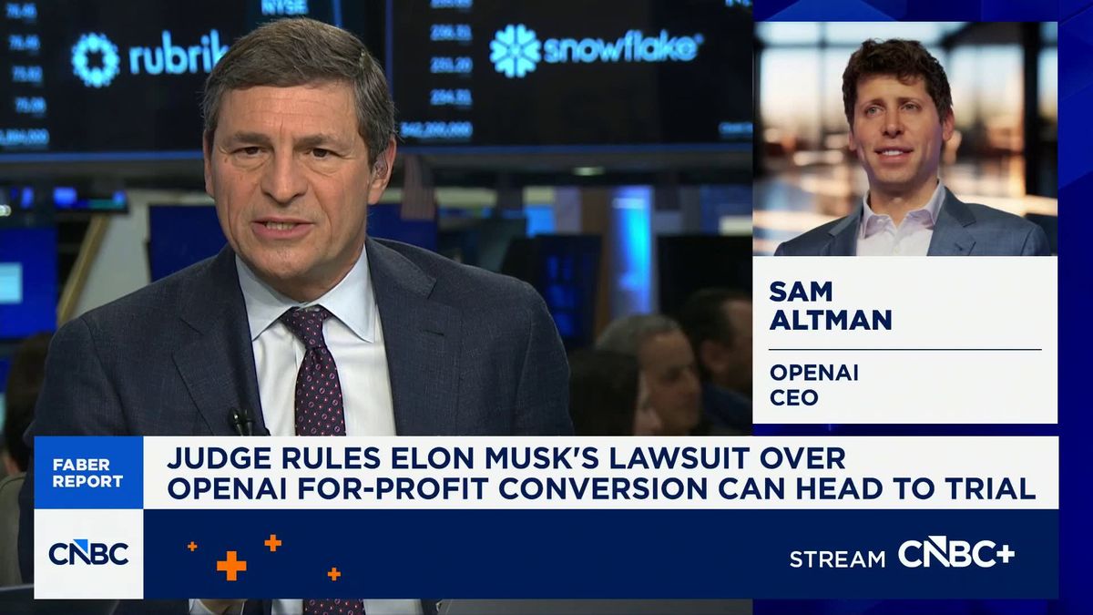 Musk, OpenAI lawyers trade barbs as lawsuit heads to trial 1 Faber Report: Judge rules Elon Musk's lawsuit over OpenAI for-profit conversion can head to trial