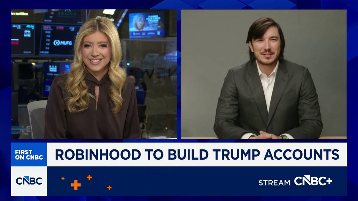 Trump Accounts put Robinhood in front of the next generation of investors, says CEO Vlad Tenev 1 Robinhood CEO on powering Trump accounts: Giving every child real ownership will change the world