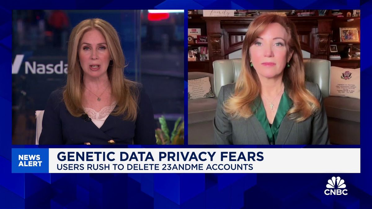 23andMe bankruptcy: With America's DNA put on sale, market panic gets a new twist 1 We don't know who could buy 23andMe data and how it could be used against us, says Theresa Payton