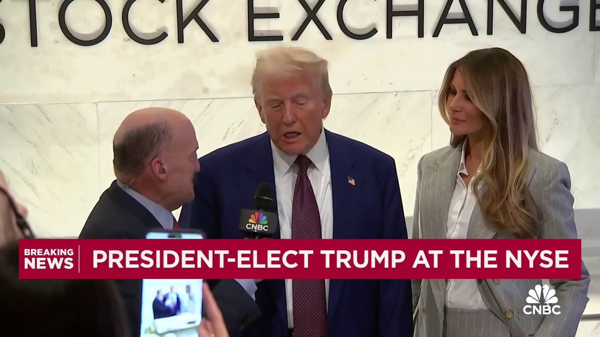 Trump says he’s not going to make any stock market predictions in case there’s a ‘dip’ 1 President-elect Trump to Jim Cramer: This is going to be a country like no other long term