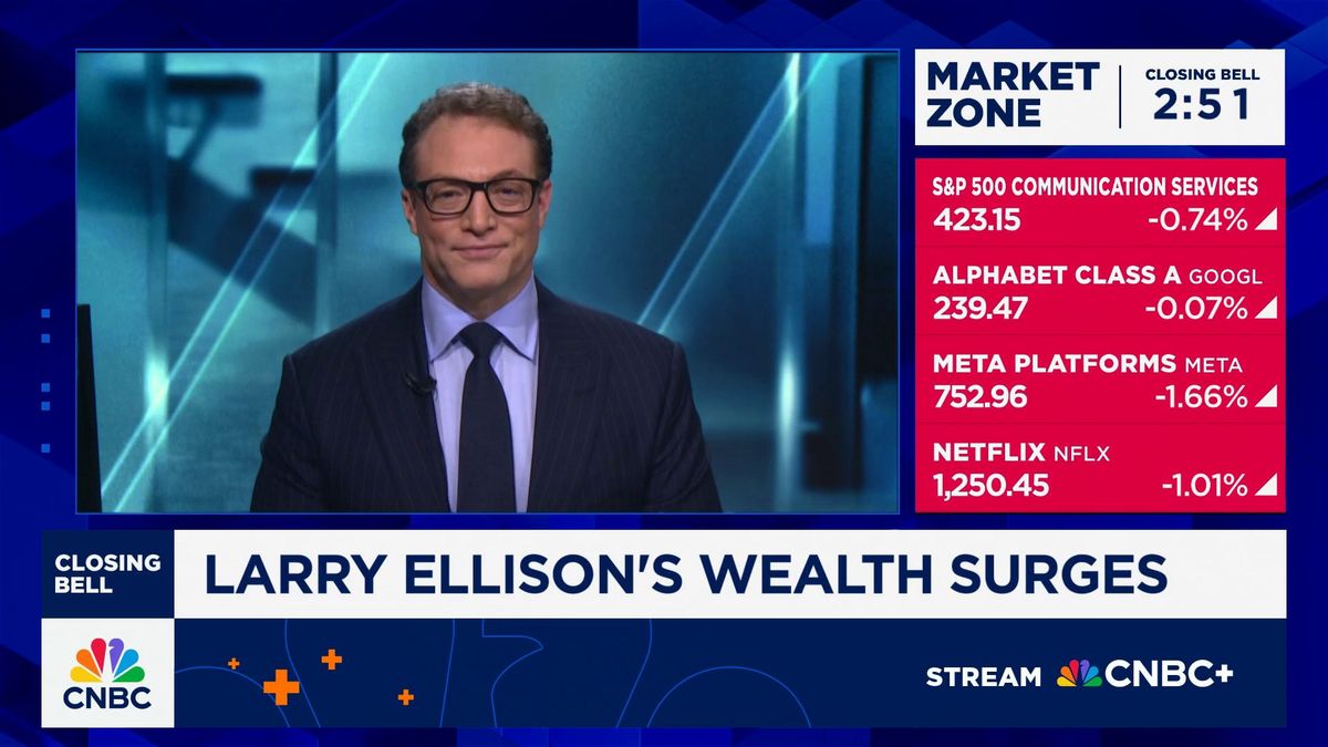 Oracle stock gains 36% to post best day since 1992, adding $244 billion in value 3 Larry Ellison adds $100B to his net worth in 24 hours, biggest one day again in history