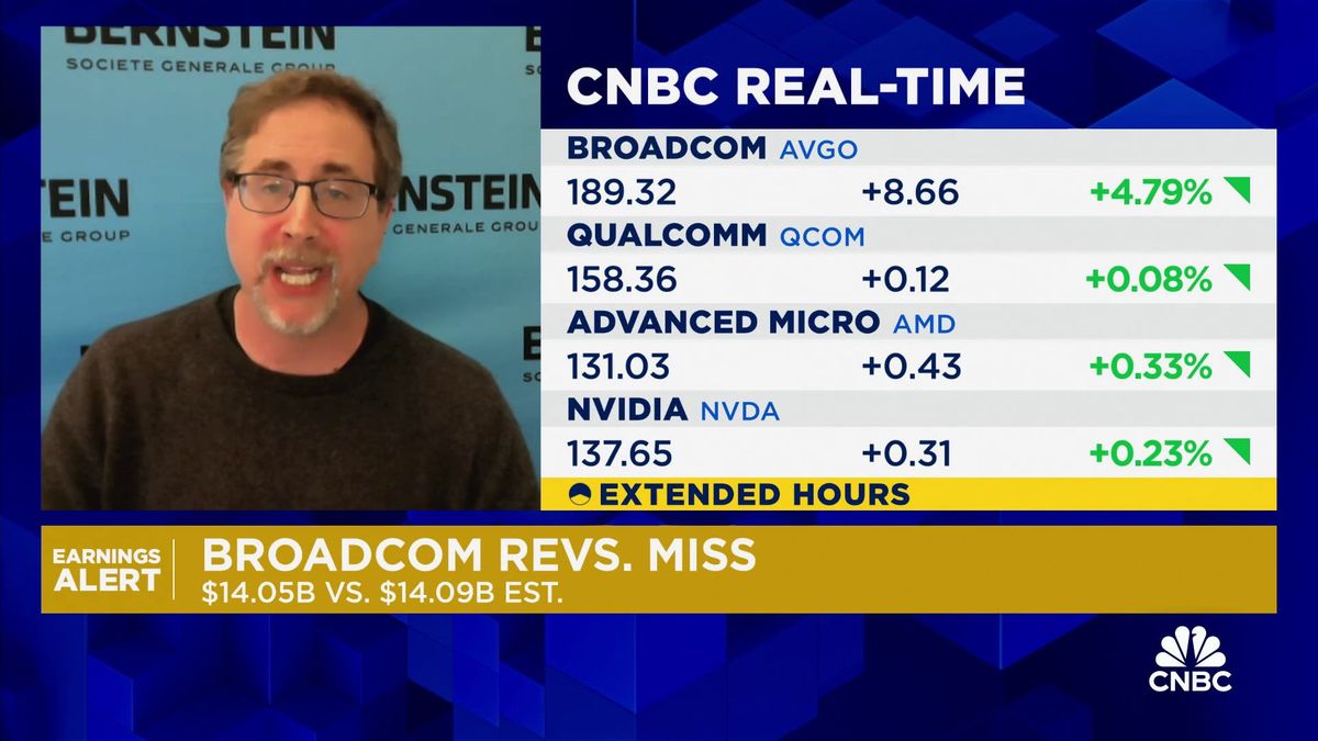 Broadcom shares rise 13% on profit beat, 'massive' opportunity in AI 1 Broadcom shares spike after reporting mixed earnings