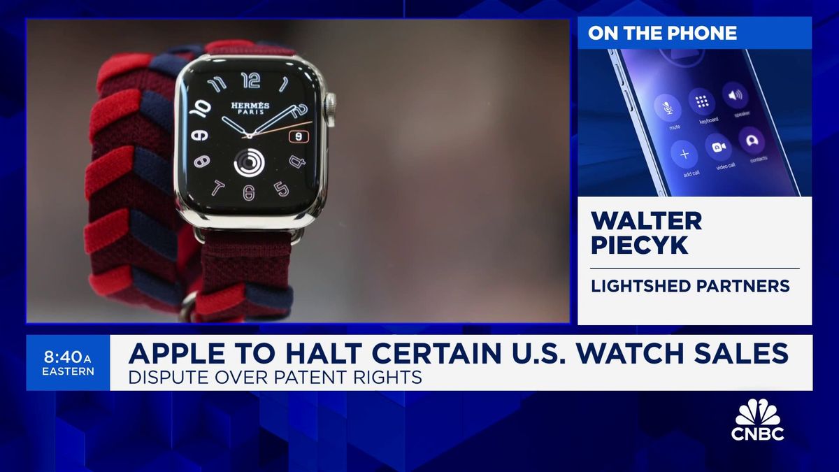 Apple fails in bid to delay Apple Watch sales ban 1 Apple Watch sales pause not a huge deal 'quantitatively or qualitatively': LightShed's Walter Piecyk