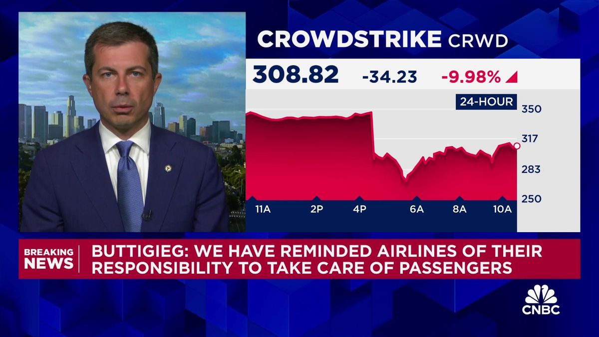 Summer is ‘high season’ for flight delays. Here’s what travelers need to know 1 Transportation Secretary Pete Buttigieg on impact of global cyber outage
