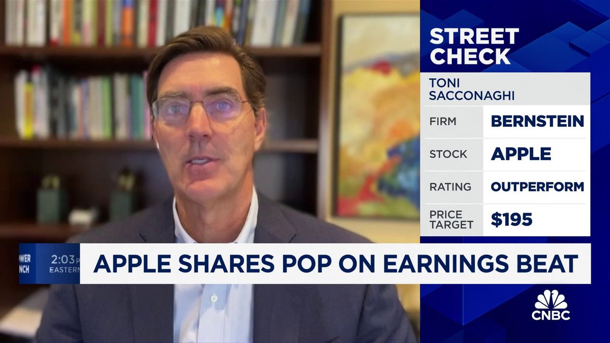 Apple remains Buffett's biggest public stock holding, but his thesis about its moat faces questions 1 Apple's stock could be poised for more run-up, says Bernstein's Toni Sacconaghi