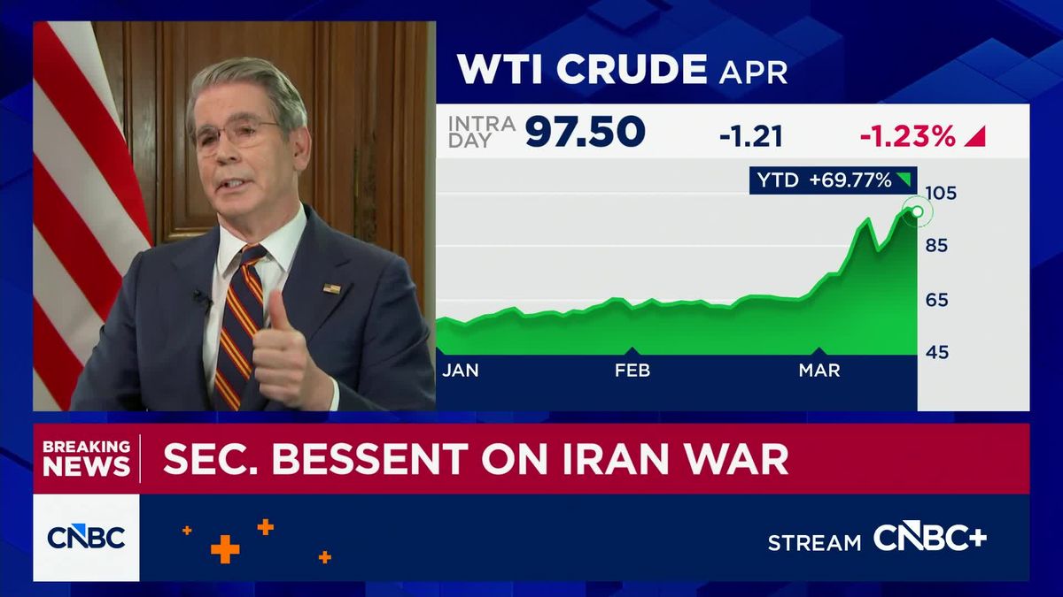 China talks up oil sufficiency as Trump seeks Beijing's help on securing Hormuz energy route 2 Treasury Secretary Bessent: U.S. is allowing Iranian tankers through Strait of Hormuz