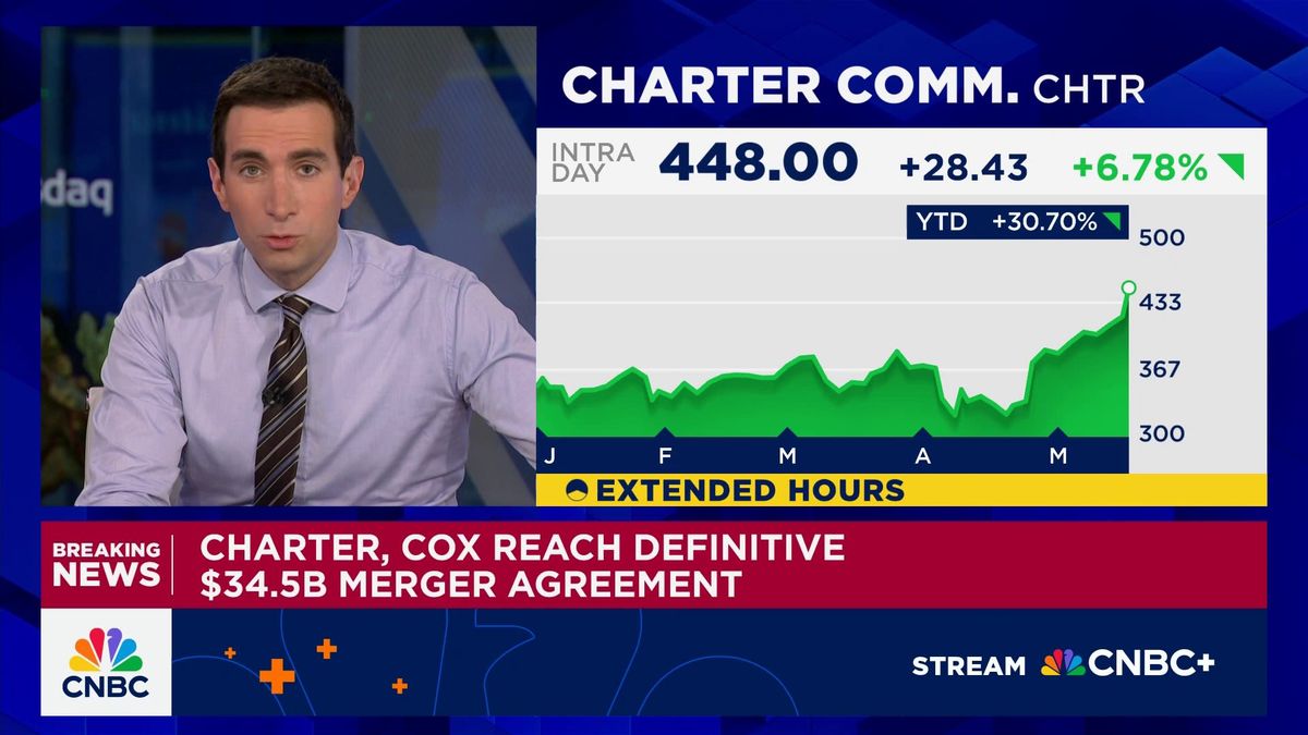 Cable companies Charter and Cox agree to merge 1 Charter, Cox reach definitive $34.5 billion merger agreement