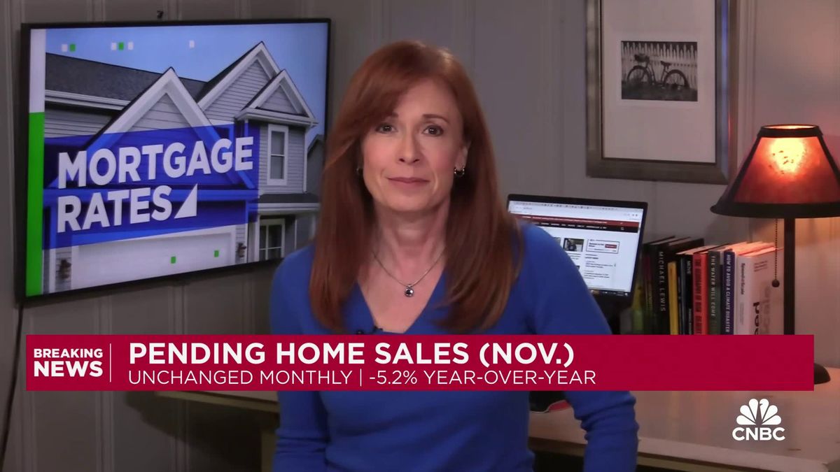 November pending home sales were unchanged, despite a sharp drop in mortgage rates 1 Pending home sales in November remain unchanged