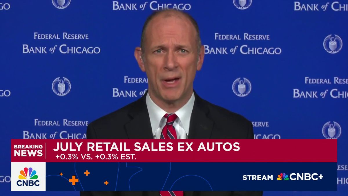 Fed's Goolsbee sees 'note of unease' as central bank looks to next interest rate move 1 Chicago Fed President Goolsbee: I think of tariffs as having a heavy stagflationary component