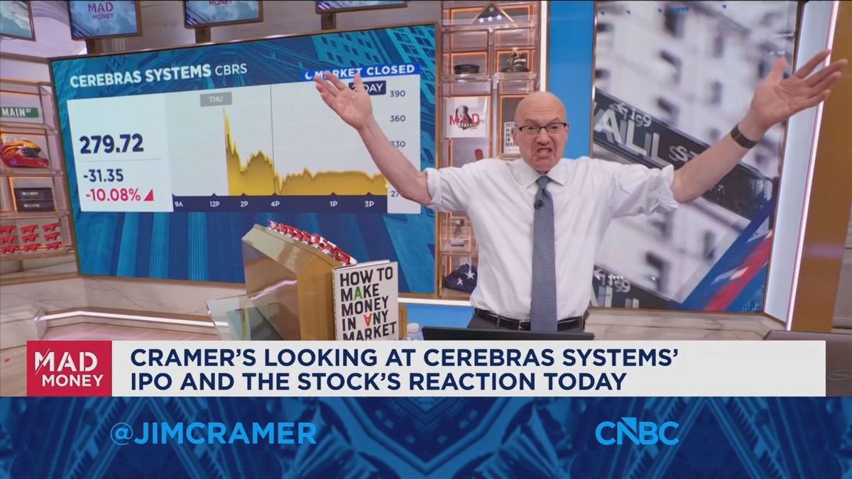 Jim Cramer fears SpaceX's IPO could be 'destructive' for the rest of market 1 Everything about the Cerebras spike yesterday was wrong, says Jim Cramer