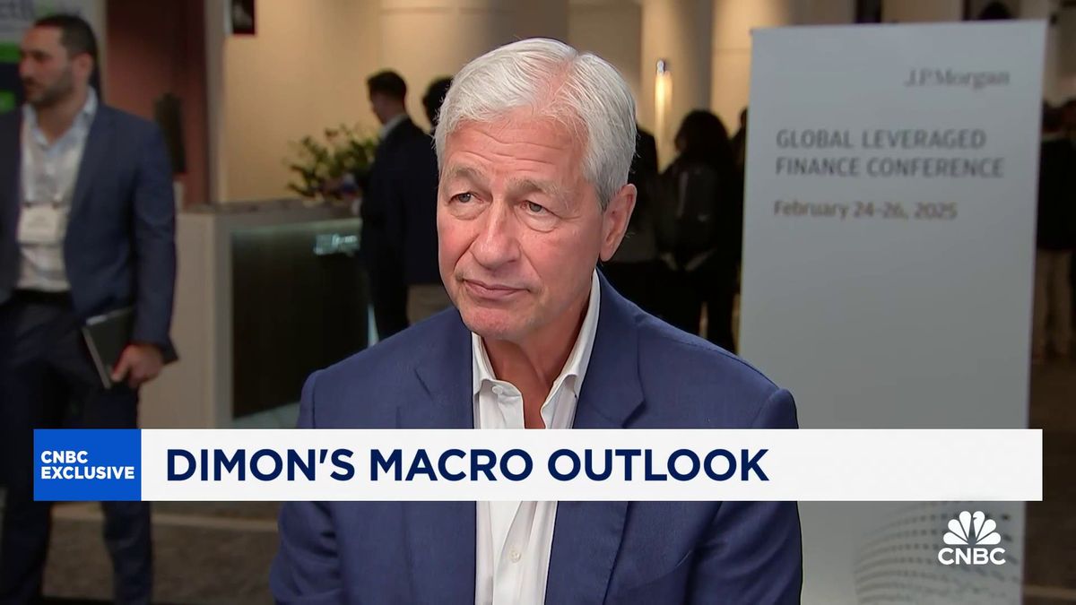 Jamie Dimon calls U.S. government 'inefficient' and says Elon Musk's DOGE effort 'needs to be done' 1 JPMorgan CEO Jamie Dimon: Consumers are back, almost normal
