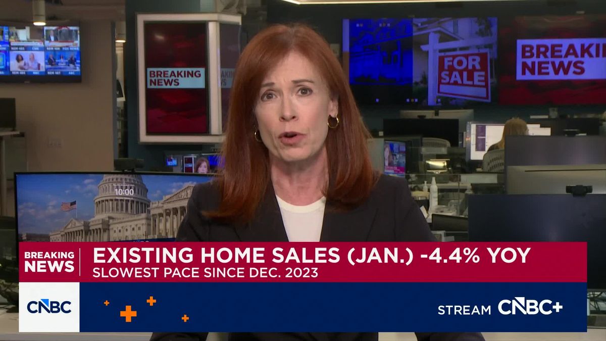 Realtors report a 'new housing crisis' as January home sales tank more than 8% 1 January home sales fell more than 8%