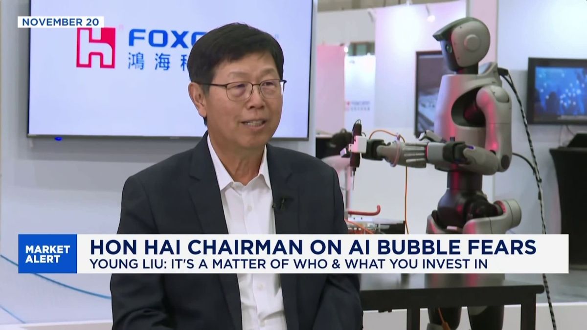 Nvidia partner Foxconn reports 22% revenue surge as AI buildout ramps up 1 Hon Hai Chairman: There isn't overinvestment in AI, circular financing worries won't change focus