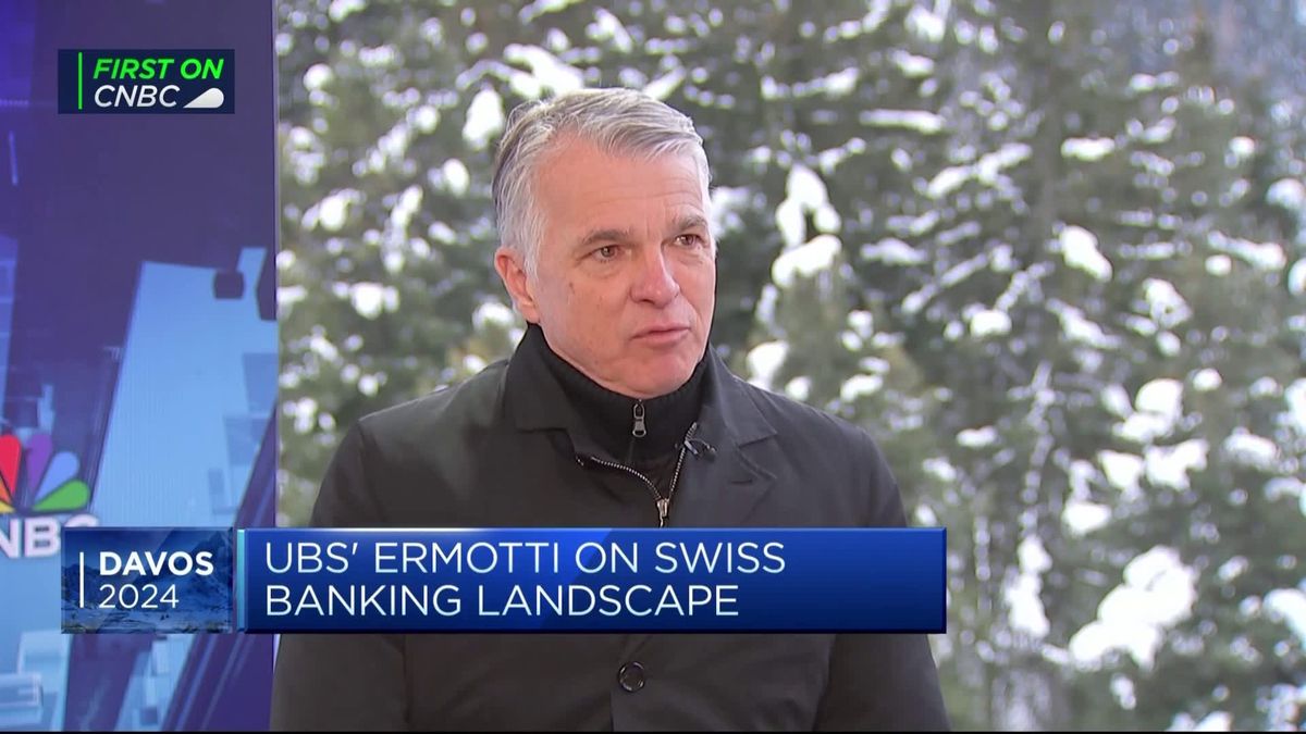 UBS CEO says Swiss public 'indoctrinated' to worry about bank's balance sheet 1 UBS CEO: Markets too complacent about rate cuts