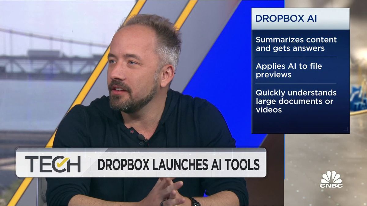 Dropbox CEO Drew Houston to step down after 19 years at helm of cloud storage pioneer 1 Dropbox CEO on A.I. tool launch, A.I. competition and staying in San Francisco