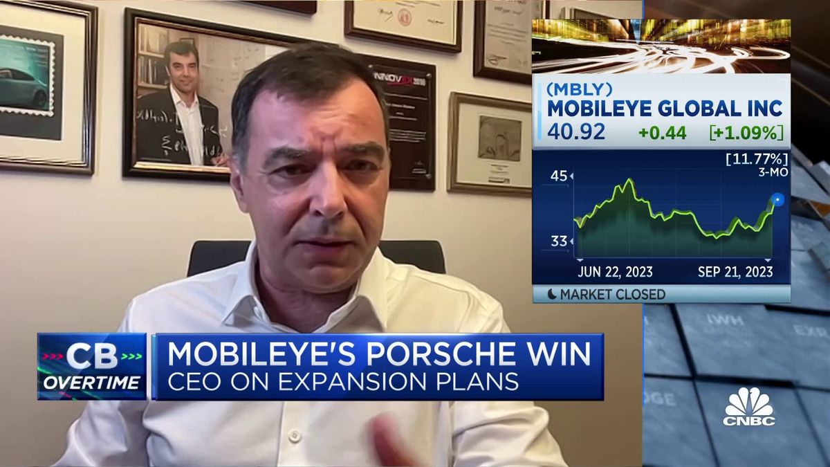 Mobileye shares plunge after chipmaker warns of order pullback 1 We can move faster in China and from there go global, says Mobileye CEO Amnon Shashua