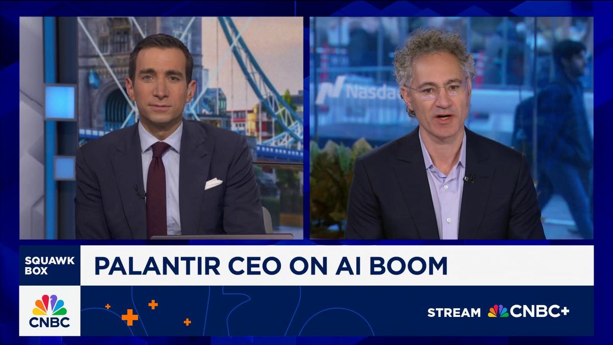 Palantir CEO Karp twice slams short sellers as stock suffers worst week since April 1 Palantir CEO Alex Karp on AI bubble: Depends whether GDP grows because of AI