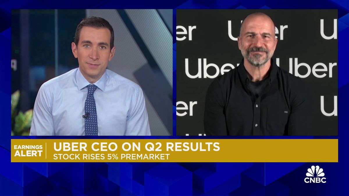 Uber reports better-than-expected earnings and revenue for second quarter 2 Watch CNBC's full interview with Uber CEO Dara Khosrowshahi