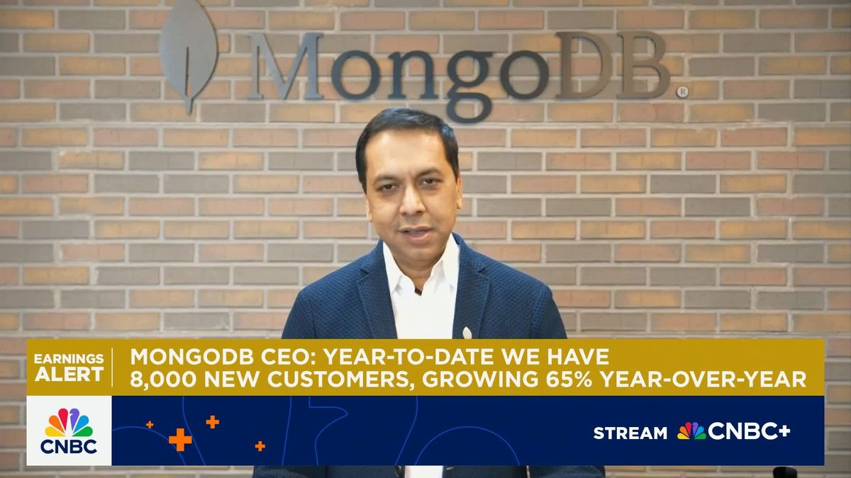 MongoDB stock jumps 15% on earnings and revenue beat, strong guidance 1 MongoDB CEO: Still early in AI, our strength is driven by core business