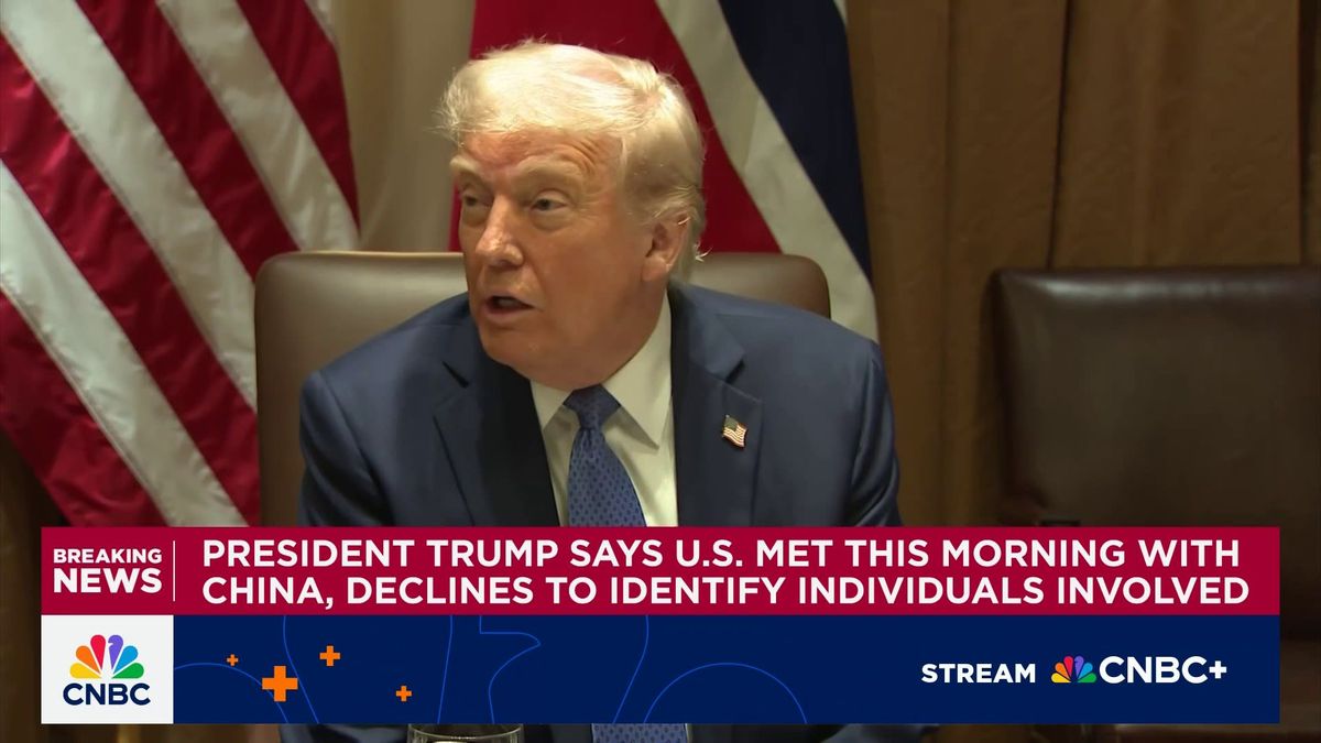 Chinese factories are stopping production and looking for new markets as U.S. tariffs bite 1 President Trump says U.S. met this morning with China, declines to identify individuals involved