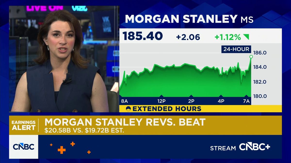 Morgan Stanley tops estimates as trading revenue exceeds expectations by nearly $1 billion 1 Morgan Stanley tops estimates as trading revenue exceeds expectations by $1 billion
