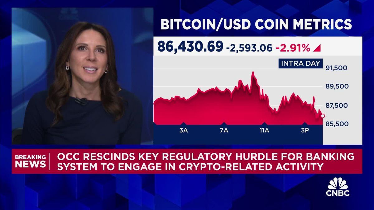 Toast, Shift4 lead drop in fintechs as investors exit stocks tied to consumer spending 1 OCC rescinds key regulatory hurdle for banking system to engage in crypto-related activity