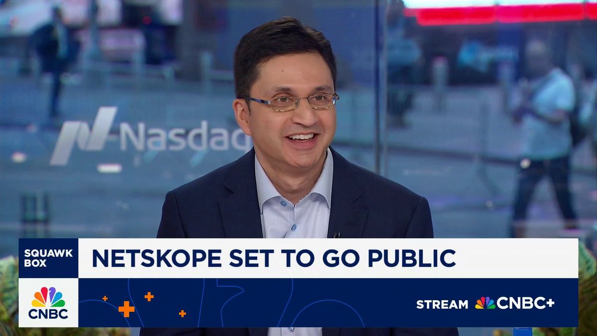 Netskope soars 18% on first day of trading, reaches $8.6 billion market cap 1 Netskope CEO Sanjay Beri on IPO debut, company growth outlook